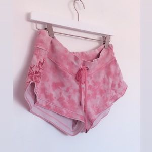 Lucky Brand Pink Tie Dye Lounge Shorts
